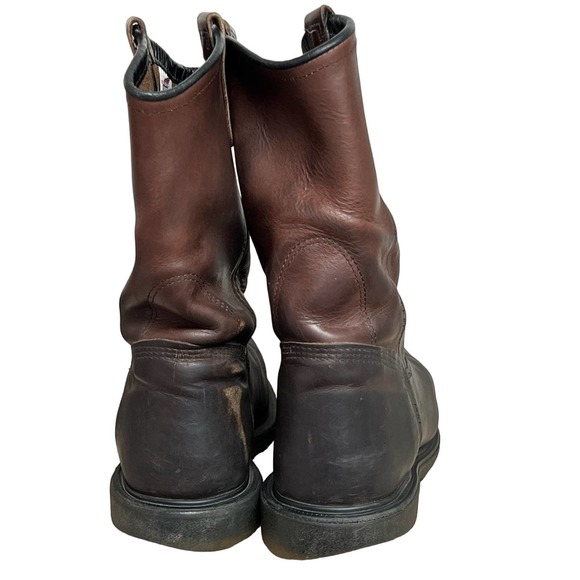 Red Wing Pecos Men's Size 10.5 EH Leather Steel Toe Work Boots Waterproof 2413 - Picture 7 of 9
